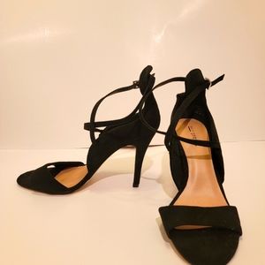 Call It Spring Women's Hauwet Dress Sandal, Black Nubuck, 8.5 B US